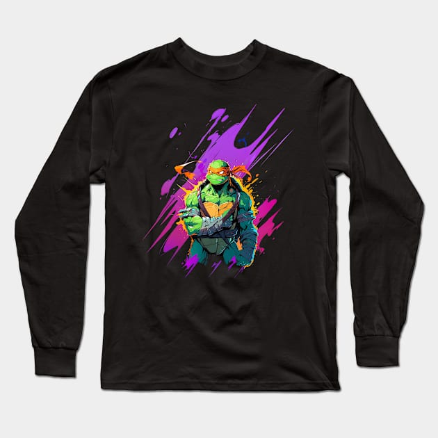 michelangelo Long Sleeve T-Shirt by Ninja banana